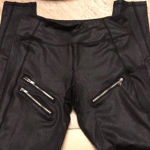 Leather looking leggings